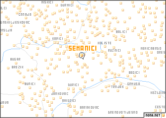 map of Semanići