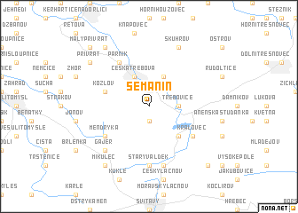 map of Semanín