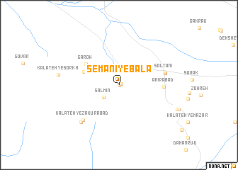 map of S̄emanī-ye Bālā