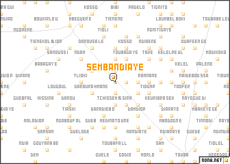 map of Semba Ndiaye