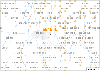 map of Séméac