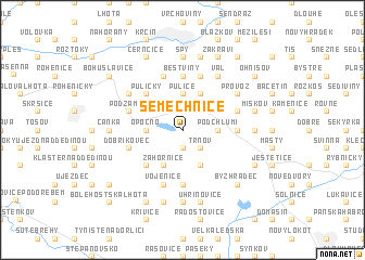 map of Semechnice