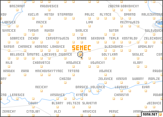 map of Semeč