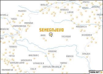 map of Semegnjevo