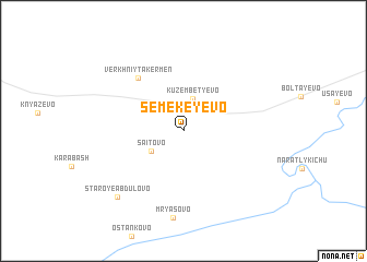 map of Semekeyevo