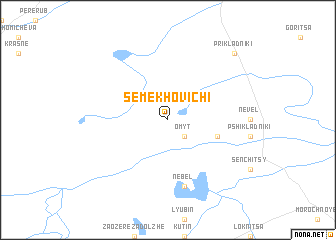 map of Semekhovichi