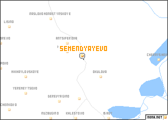 map of Semendyayevo