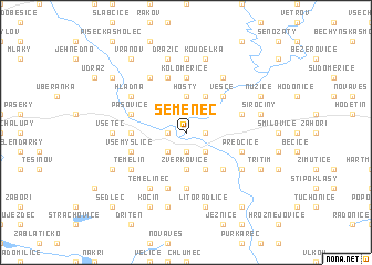 map of Semenec