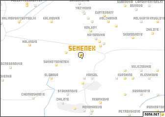 map of Semenëk