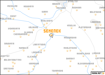 map of Semenëk