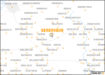 map of Semënkova