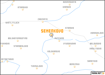 map of Semënkovo