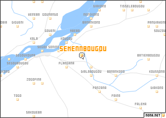 map of Sémennbougou