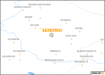 map of Semenniki
