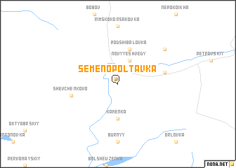 map of Semëno-Poltavka