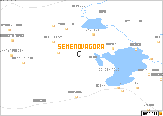 map of Semënova Gora