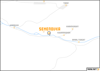 map of Semënovka