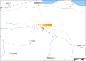 map of Semënovka