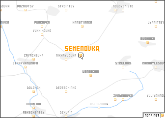 map of Semënovka