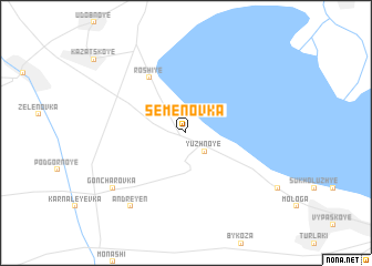 map of Semënovka