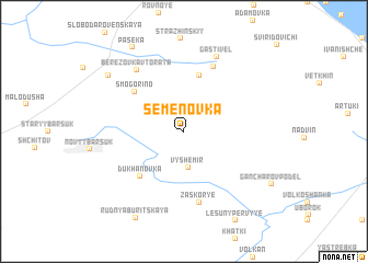 map of Semënovka