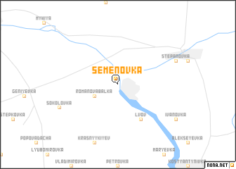 map of Semënovka