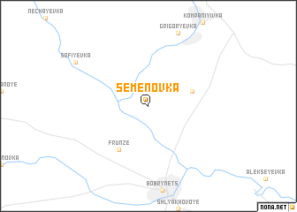 map of Semënovka