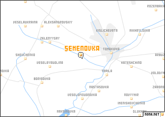 map of Semënovka