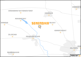 map of Semënovka