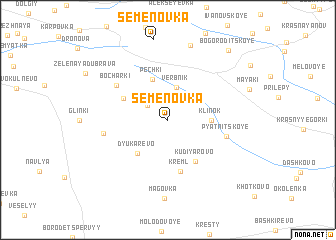 map of Semënovka