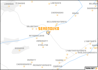 map of Semënovka