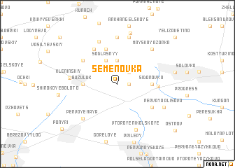 map of Semënovka