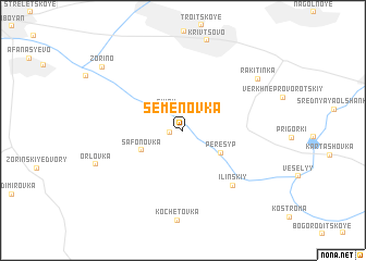 map of Semënovka