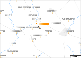 map of Semënovka