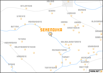 map of Semënovka