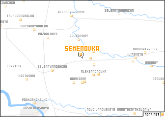 map of Semënovka