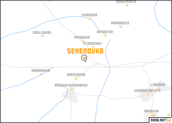 map of Semënovka