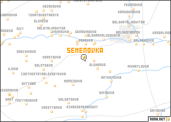 map of Semënovka