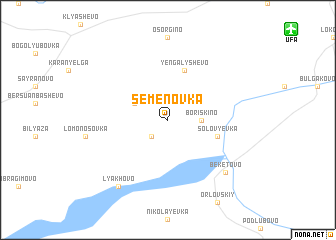 map of Semënovka