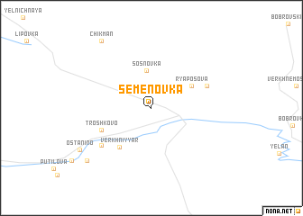 map of Semënovka