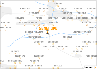 map of Semënovo