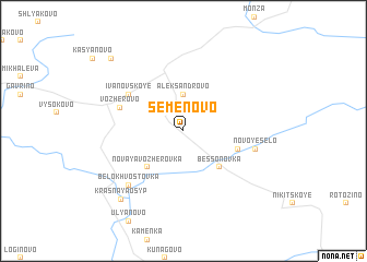 map of Semënovo