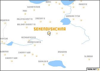 map of Semënovshchina