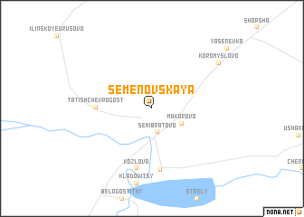 map of Semënovskaya