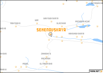 map of Semënovskaya