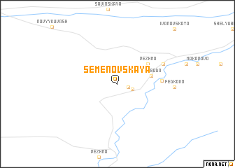 map of Semënovskaya