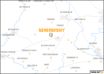 map of Semënovskiy