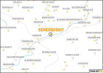 map of Semënovskiy