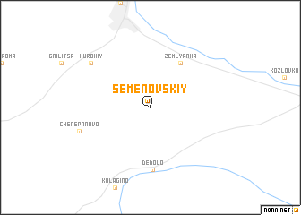 map of Semënovskiy