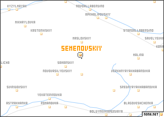 map of Semënovskiy